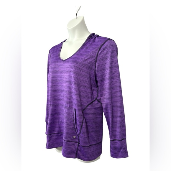 NEW, Champion, Heather Purple Hooded Top, Large - Picture 6 of 10